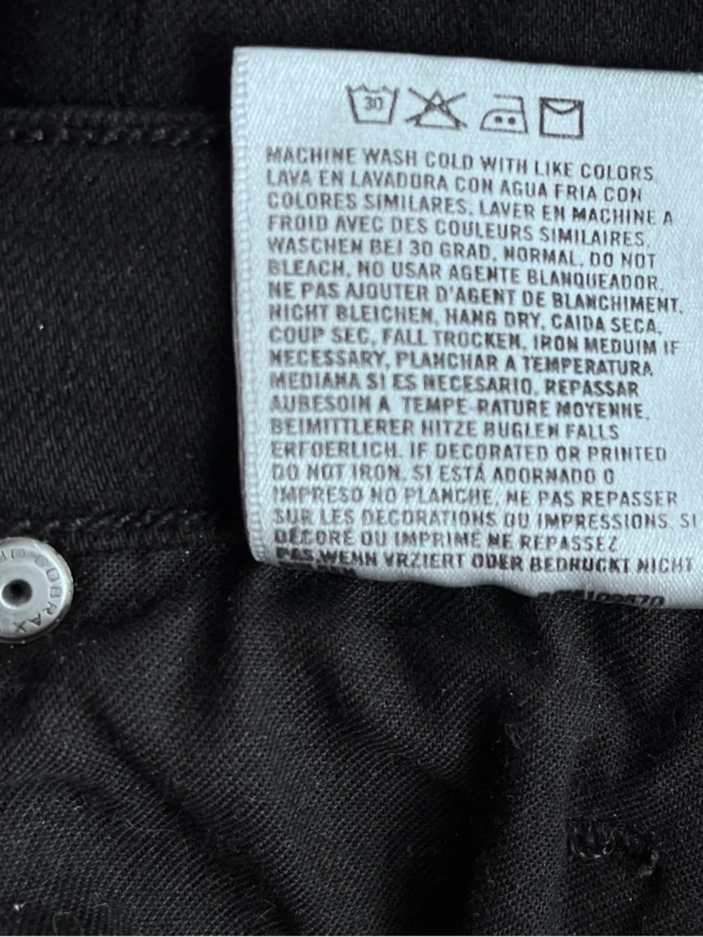 Y2K Citizens Of Humanity Avedon Slick  Women's Skinny Leg Jegging Black Size 29